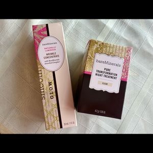 Bare Minerals Transformation Night Treatment/Wrinkle Concentrate Duo NEW IN BOX